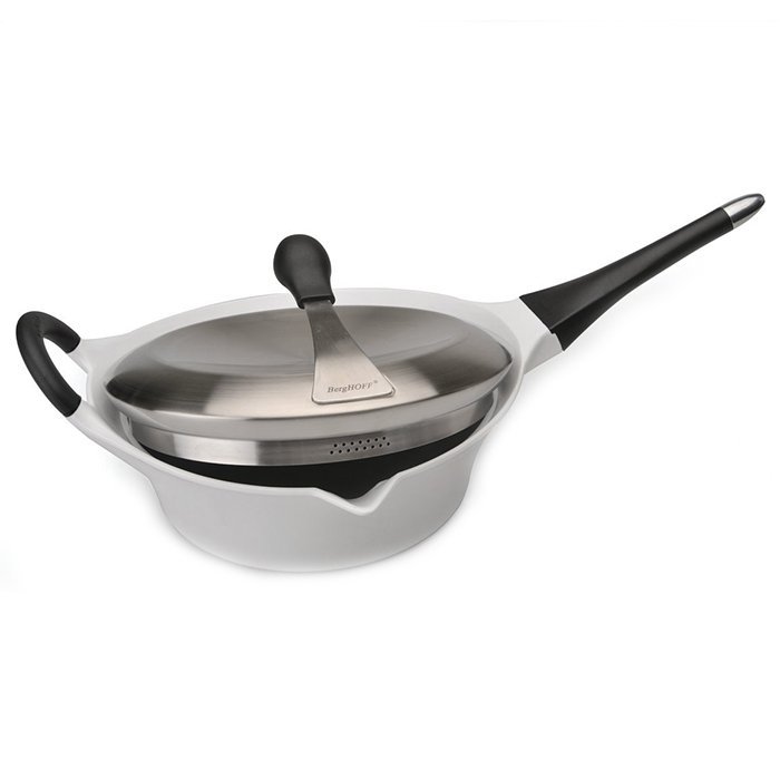 Сотейник Auriga white с крышкой, диам. 24 см, 2,8 л Сотейник Auriga white с крышкой, диам. 24 см, 2,8 л