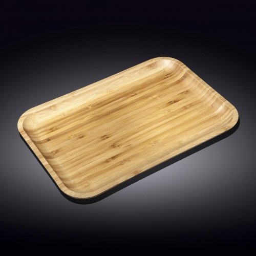 Тарелка  33 cm x 23 cm бамбук WL-771055 / A